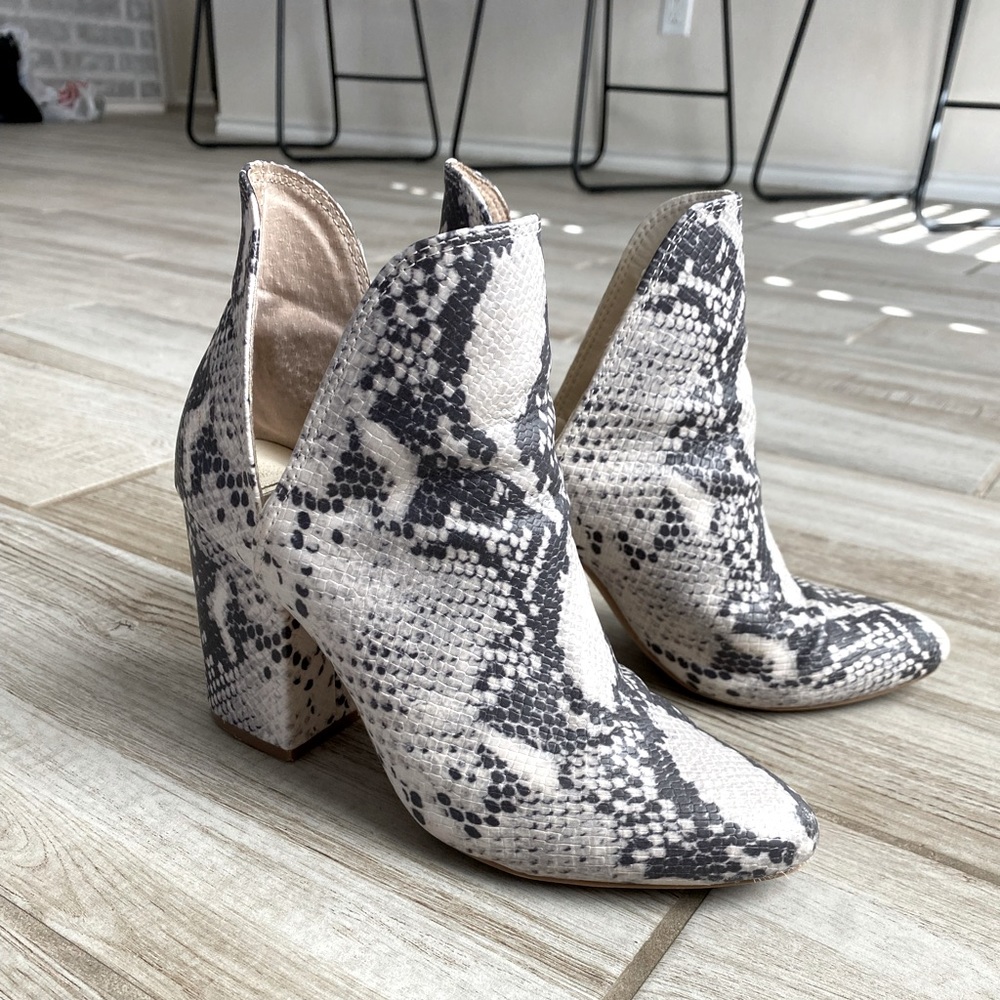 Steve Madden Snakeskin Booties